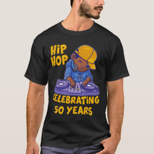 Camiseta Hip Hop Music 50º Aniversário Black History Dj Da