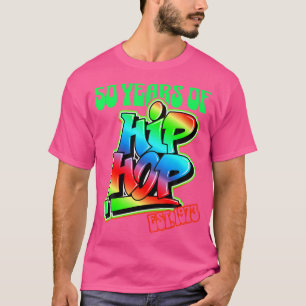 Camiseta Hip Hop Music 50º Aniversário Black History Men D