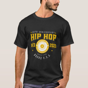 Camiseta Hip Hop Music 50º Aniversário Dia do Nascer Musica