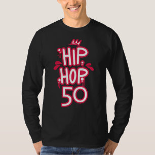 Camiseta Hip Hop tem 50 50 anos de Grafite retroativo antig