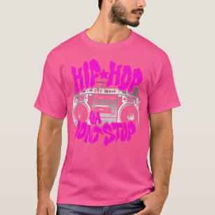 Camiseta Hip Hop Ya Não Pára A Caixa De Boombox B Dos Anos 
