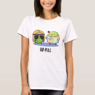 Camiseta Hip-peas Engraçado Hippie Peas Pun