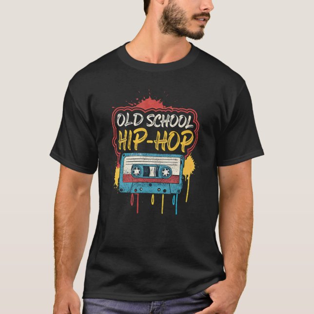 Camiseta Hip Retro Old School Hop 80s 90s - Mixtape clássic (Frente)