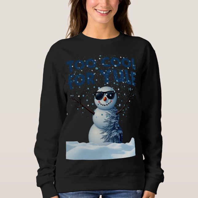 Camiseta Hip Snowman Holiday Design - Sweet shirt (Frente)