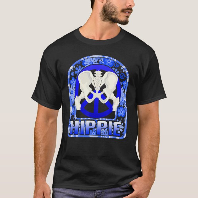 Camiseta Hip Surgery Hippie Floral Bionic Broken Hip Replac (Frente)