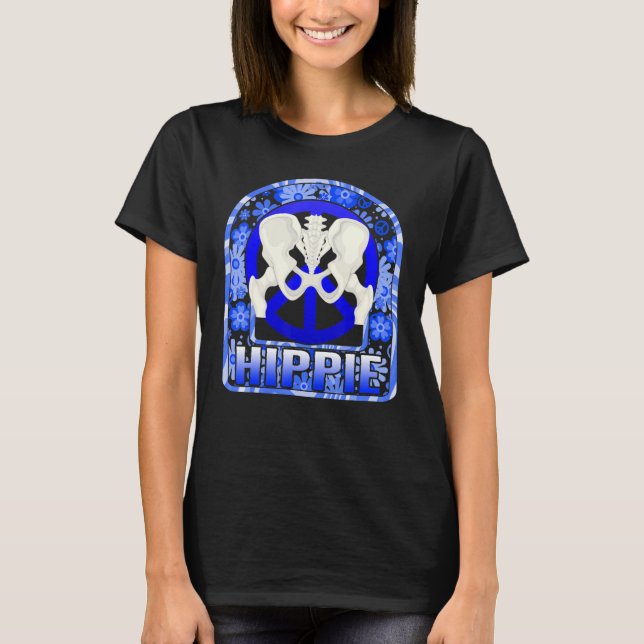Camiseta Hip Surgery Hippie Floral Bionic Broken Hip Replac (Frente)