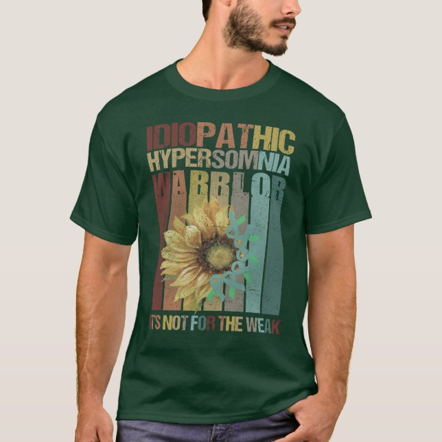 Camiseta Hipersomnia, guerrilha idiopática, suporte de H (Frente)