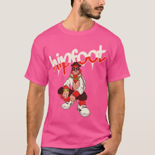 Camiseta Hipfoot - Engraçado Velho Colégio Hip Hop Engraçad