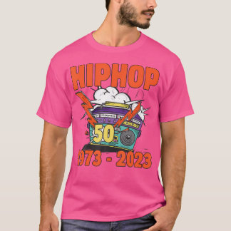 Camiseta Hiphop 50 Anos de Idade Divertido Amante de Hip-Ho
