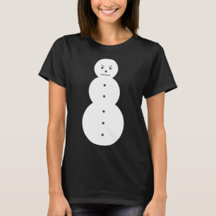 Camiseta Hiphop Angry Snowman Christmas