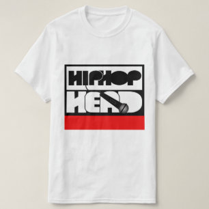 Camiseta HipHop Head larga o microfone