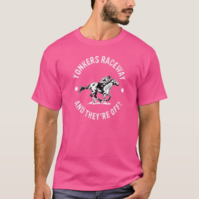 Camiseta Hipódromo de Yonkers Pista de corridas de cavalos  (Frente)