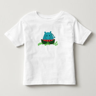 Camiseta Hipopótamo Comendo Melancia