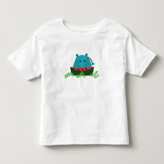 Camiseta Hipopótamo Comendo Melancia