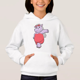Camiseta Hipopótamo como Noiva com Véu e Arco