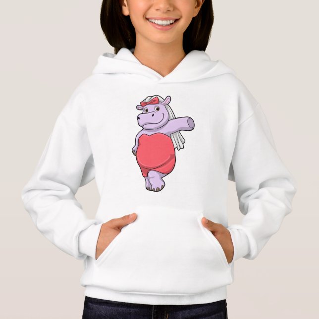 Camiseta Hipopótamo como Noiva com Véu e Arco (Frente)
