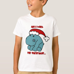 Camiseta Hipopótamo do Natal