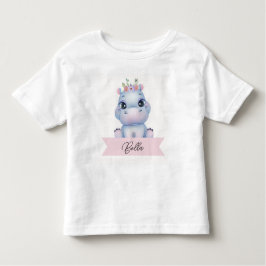 Camiseta Hipopótamo fofo personalizado 
