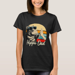Camiseta Hipopótamo Legal Vintage Divertido Amante de Anima