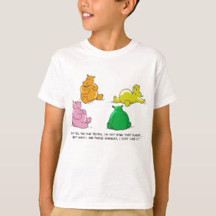 Camiseta Hipopótamos com fome! - Meninas T básico
