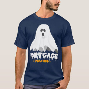 Camiseta Hipoteca Halloween Quero Dizer Boo Engraçado Fant
