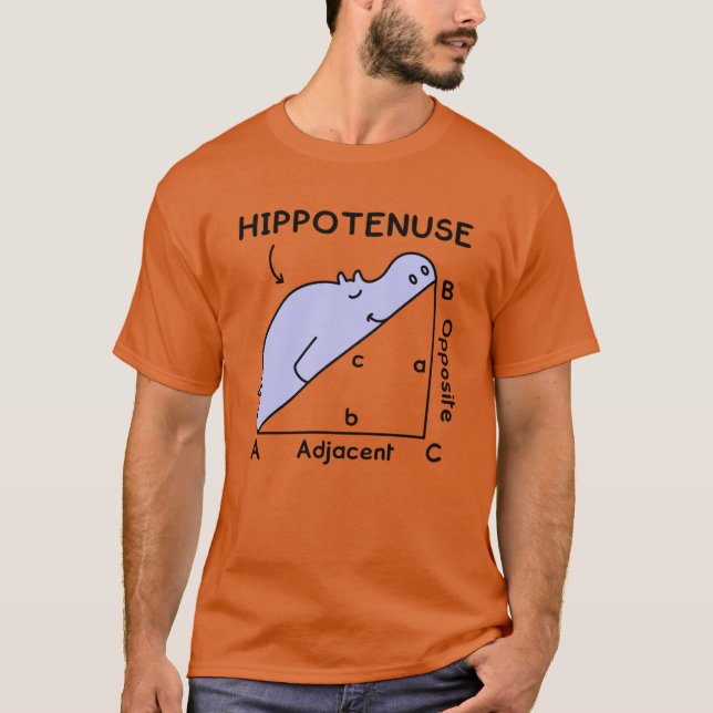 Camiseta Hipotenusa retrô (Frente)