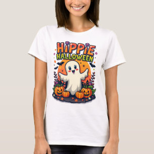 Camiseta Hippi Halloween Cute Tshirt