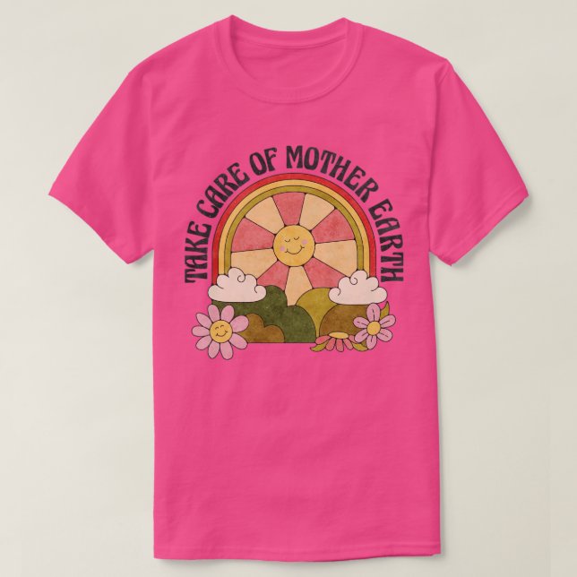 Camiseta Hippie Bohemian Environmental Nature Cuide (Frente do Design)