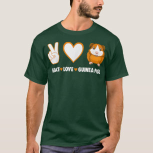 Camiseta Hippie Cavy Lover Guiné Proprietário do Porco Paz,