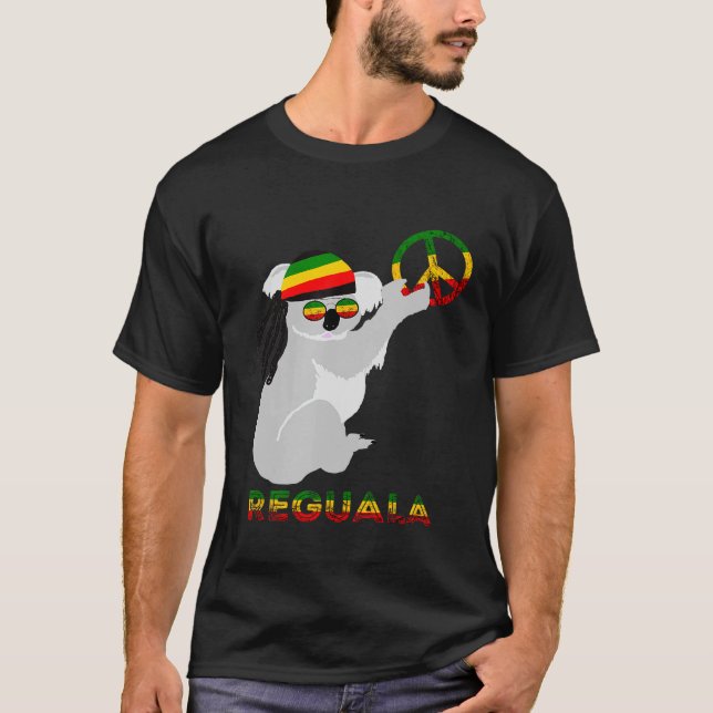 Camiseta Hippie Coala Reggae Eucalipto Urso Rasta Reggae M (Frente)