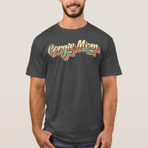 Camiseta Hippie Corgi Mãe 70s Pembroke Welsh Estilo Retroat