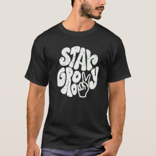Camiseta Hippie da Paz Retroativa Mantenha a mente positiva
