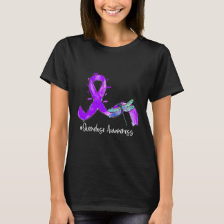 Camiseta Hippie Dragonfly Roxo Sensibilização para a Sobred