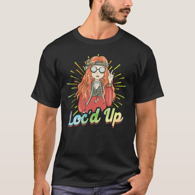 Camiseta Hippie Dreadlocks Rasta Loc d Up (Frente)