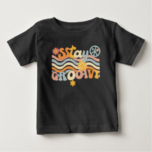 Camiseta Hippie Estética dos Anos 70 Fique Groovy