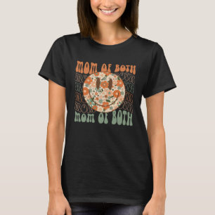 Camiseta Hippie Face Mãe dos Dois Gêmeos Mãe Retrô Groovy M