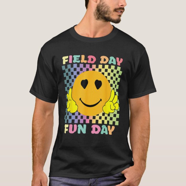 Camiseta Hippie Field Day Fun Day For Teacher Kids Field Da (Frente)