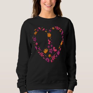 Camiseta Hippie Floral Freedom Sign Love Sy, Sinal de Amor