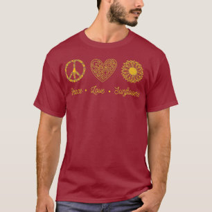 Camiseta Hippie Florist Gift Arte Amarela Sol