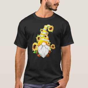 Camiseta Hippie Flower Gnomie Para Mulheres Com Fluxo Solar