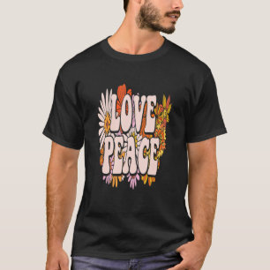 Camiseta Hippie Flower Peace Love Happy Soul 1