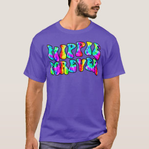 Camiseta Hippie Forever 60s 70s Retro Vintage Hippie Tie Dy