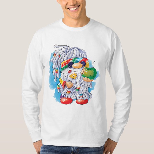 Camiseta Hippie Gnome: Compartilhamento é Carinho (Frente)