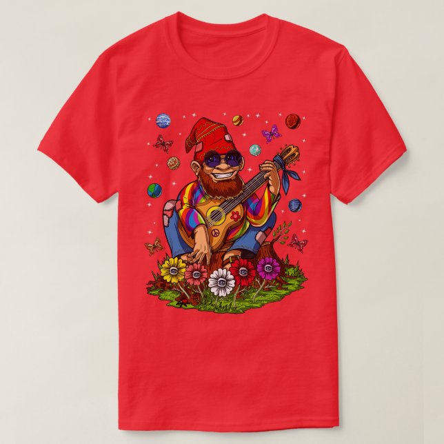 Camiseta Hippie Gnomo (Frente do Design)