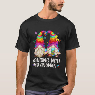 Camiseta Hippie Gnomo Para Férias De Verão Para Prender Com