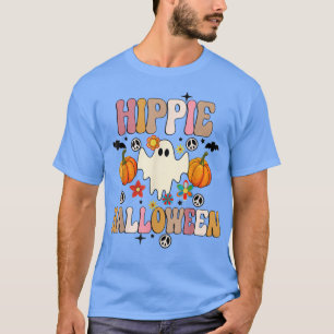 Camiseta Hippie Halloween Ghost 60s 70s Costume Groovy Spoo