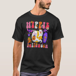 Camiseta Hippie Halloween Ghost 60s 70s Costume Groovy Spoo