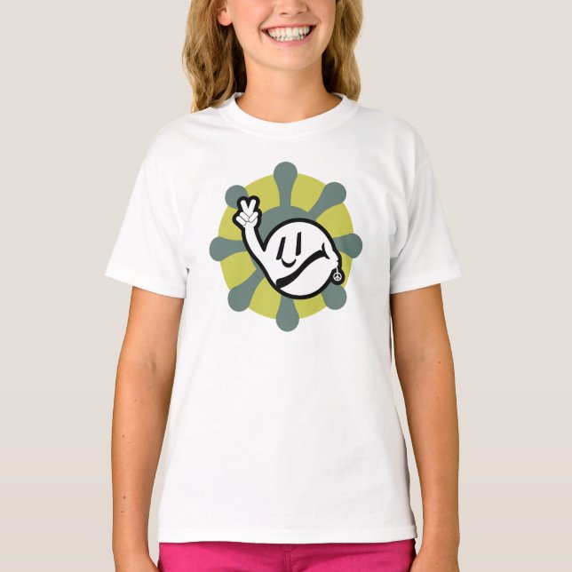 Camiseta HIPPIE ICON flowers 2023 BY MASANSER (Frente)