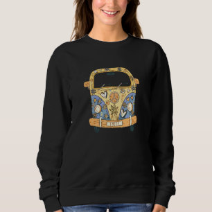 Camiseta Hippie Kostm Peace Love Flower Power Retro Camper