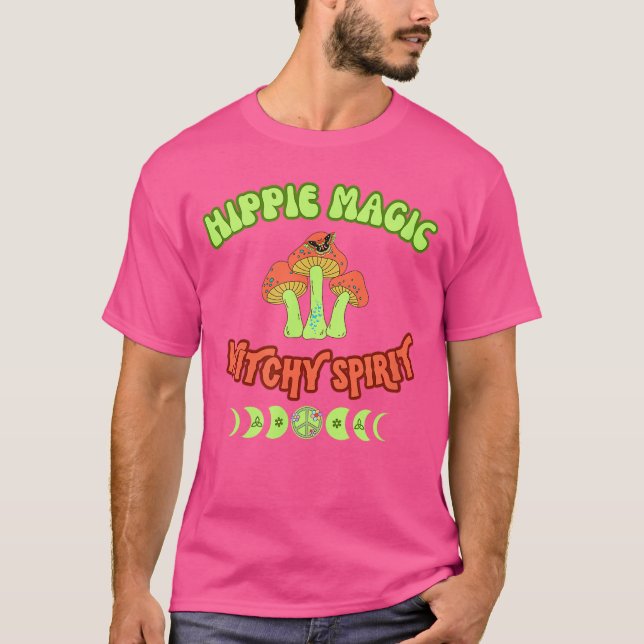 Camiseta Hippie Magic Witchy Spirit (Frente)